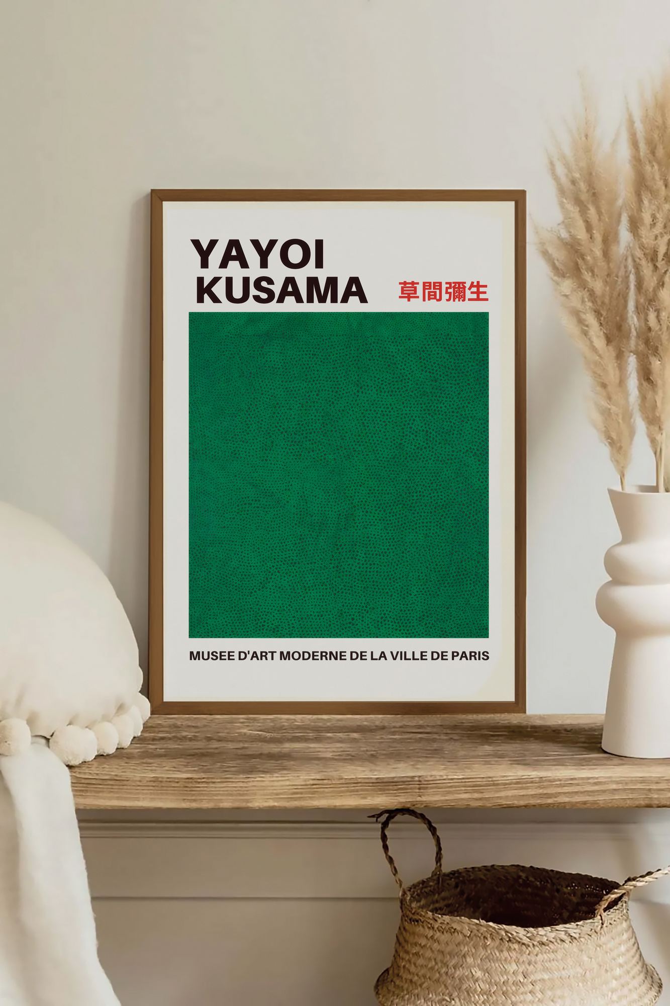 Quadro Decorativo Multicolor com Moldura de Madeira Maciça - Impressão Digital 33x48cm