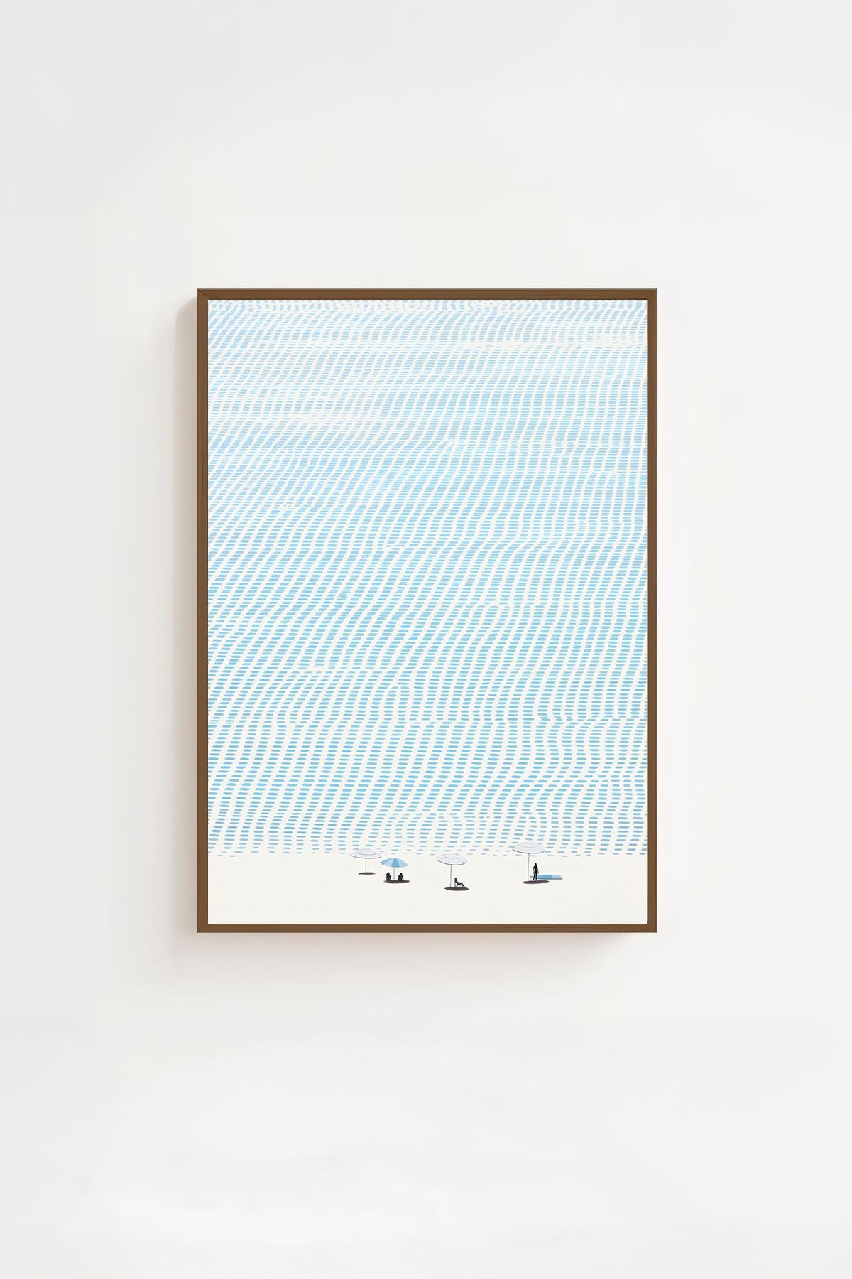 Quadro Decorativo Multicolor com Moldura de Madeira Maciça - Impressão Digital 33x48cm