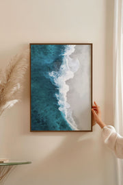 Quadro Decorativo Emoldurado Multicolor 33x48cm - Moldura Madeira Maciça - Arte Digital Premium