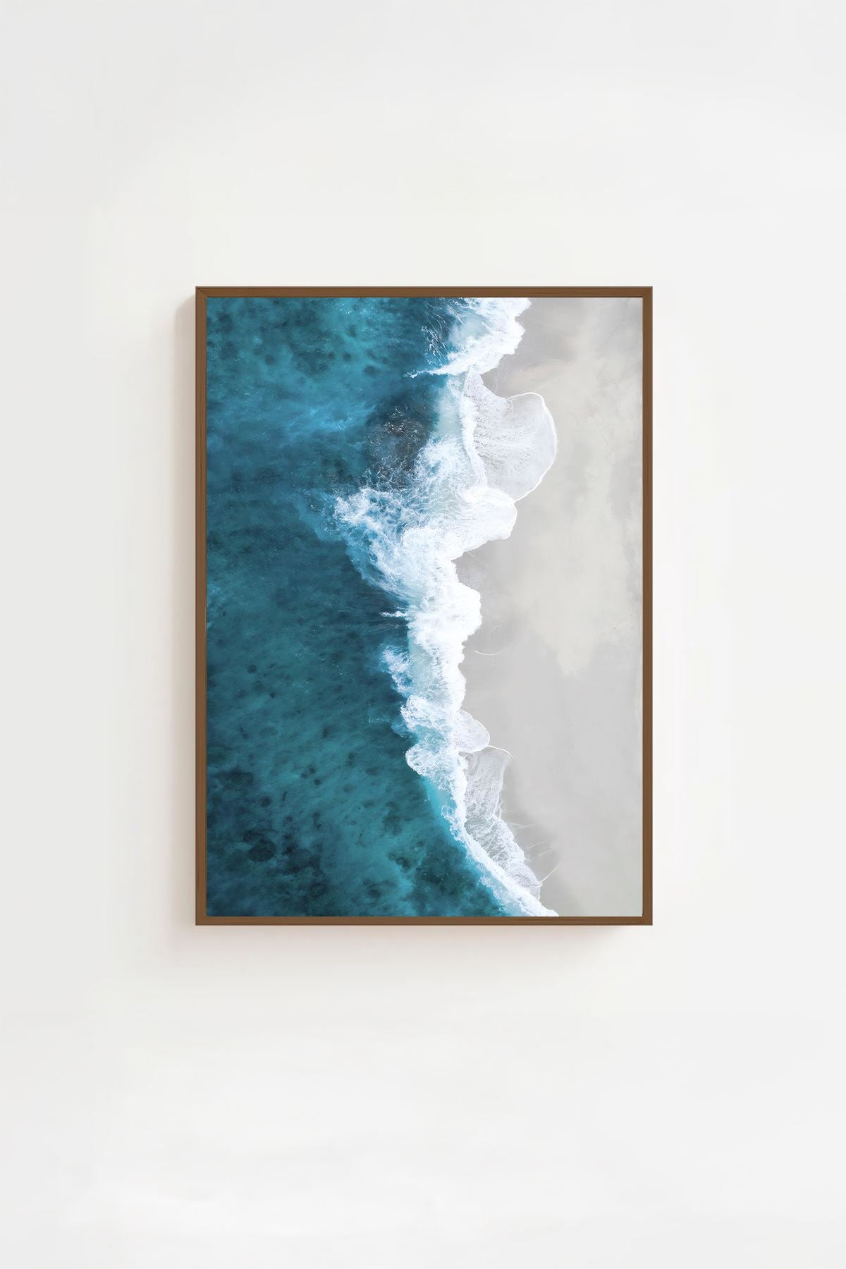 Quadro Decorativo Emoldurado Multicolor 33x48cm - Moldura Madeira Maciça - Arte Digital Premium