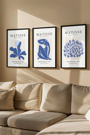 Quadro Decorativo Emoldurado Multicolor 3 Peças - Madeira Maciça 33x48cm