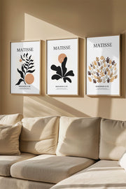 Quadro Decorativo Emoldurado Multicolor em Madeira Maciça - 3 Peças 33x48cm