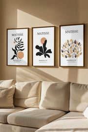 Quadro Decorativo Emoldurado Multicolor em Madeira Maciça - 3 Peças 33x48cm