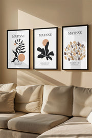 Quadro Decorativo Emoldurado Multicolor 3 Peças - Madeira Maciça 33x48cm