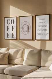 Quadro Decorativo Emoldurado Multicolor em Madeira Maciça - 3 Peças 33x48cm