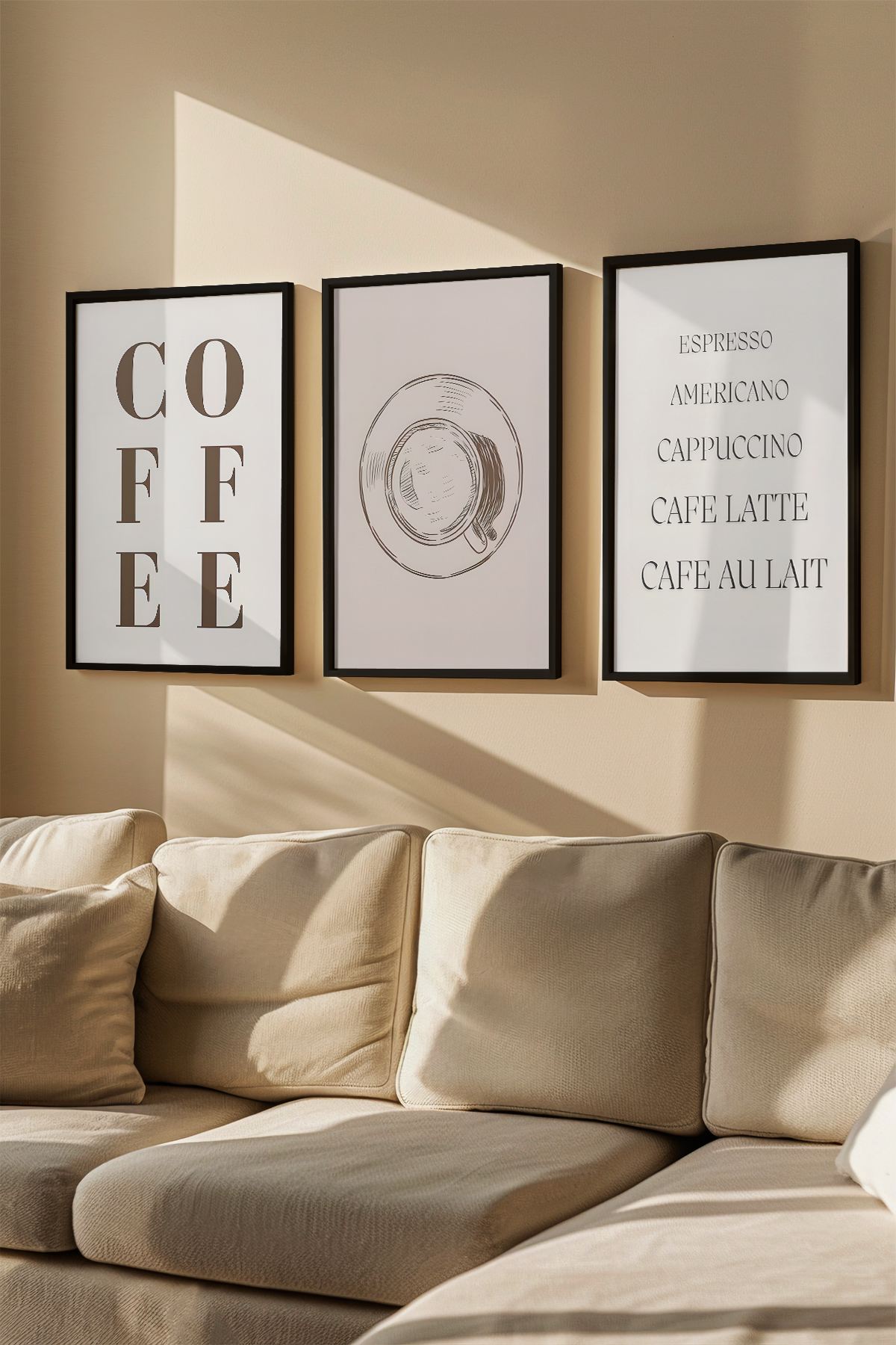 Conjunto de 3 Quadros Decorativos Emoldurados - Madeira Maciça - 33x48cm - Multicolor