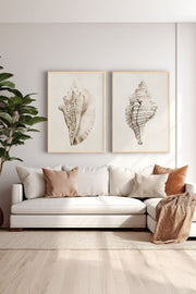 Conjunto de 2 Quadros Decorativos em Madeira Maciça - Impressão Digital Multicolor 33x48cm