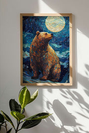 Quadro Decorativo Emoldurado Multicolor 33x48cm - Moldura Madeira Maciça 2cm - Impressão Digital em MDF