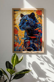 Quadro Decorativo Multicolor com Moldura de Madeira Maciça - Impressão Digital Premium 33x48cm