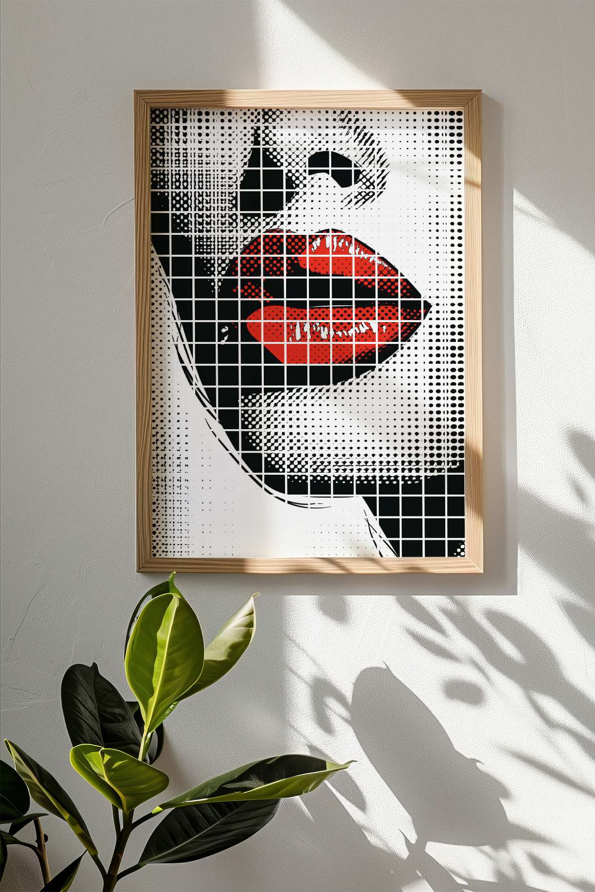 Quadro Decorativo Multicolor Popkare4 - Moldura Madeira Maciça 33x48cm - Arte Digital Premium para Decoração