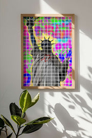 Quadro Decorativo Multicolor em Madeira Maciça - Impressão Digital Premium 33x48cm