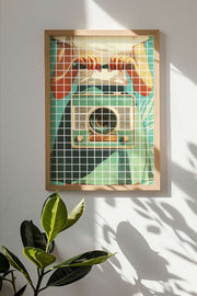 Quadro Decorativo Multicolor em Madeira Maciça - Impressão Digital Premium 33x48cm