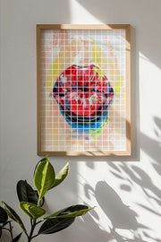 Quadro Decorativo Multicolor em Madeira Maciça - Impressão Digital Premium 33x48cm