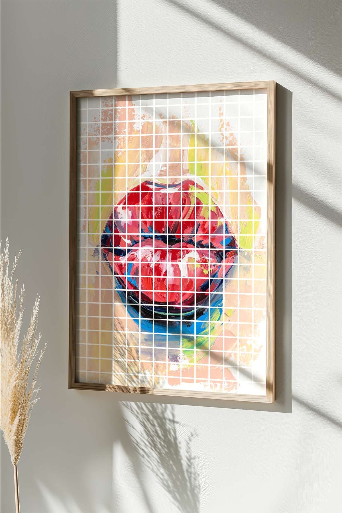 Quadro Decorativo Multicolor em Madeira Maciça - Impressão Digital Premium 33x48cm