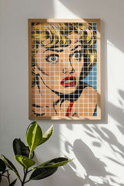 Quadro Decorativo Multicolor em Madeira Maciça - Arte Digital Emoldurada 33x48cm Popkare16