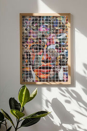 Quadro Decorativo Multicolor em Madeira Maciça - Impressão Digital Premium 33x48cm