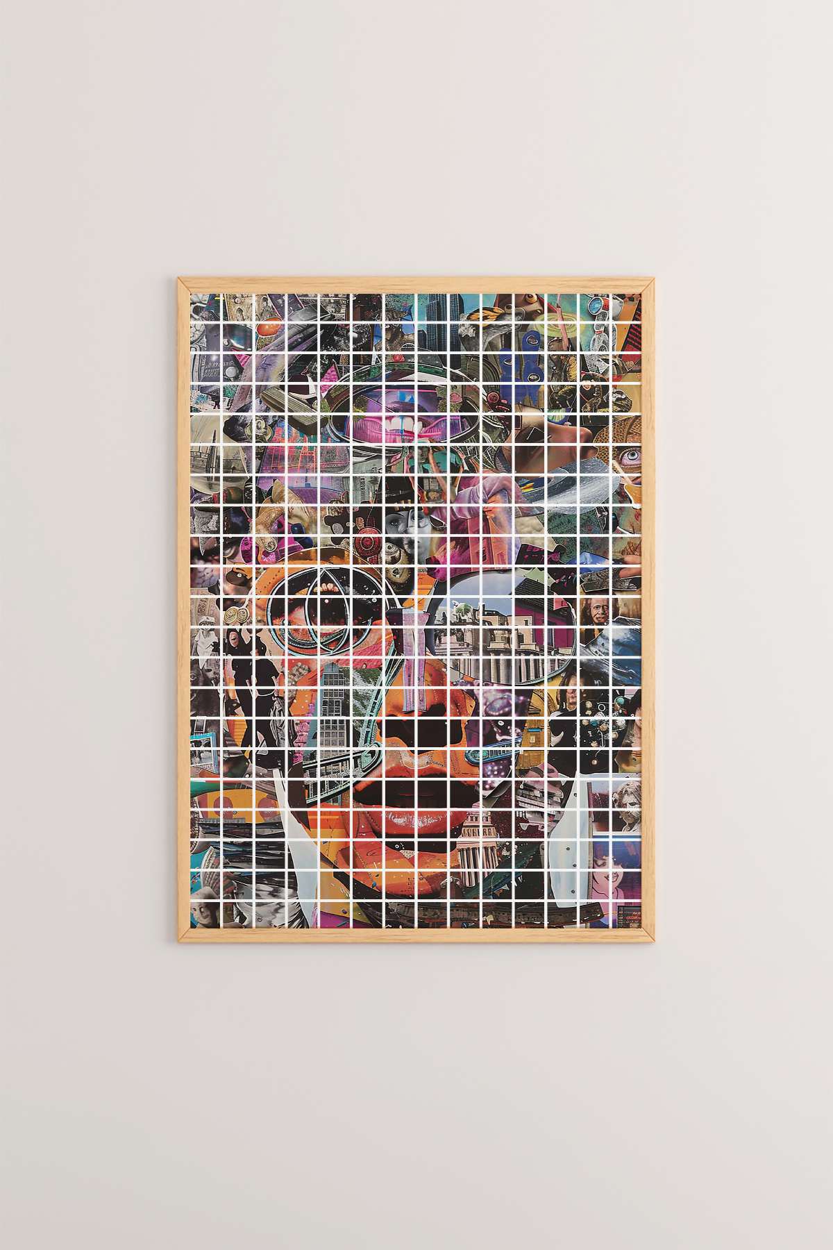 Quadro Decorativo Multicolor em Madeira Maciça - Impressão Digital Premium 33x48cm