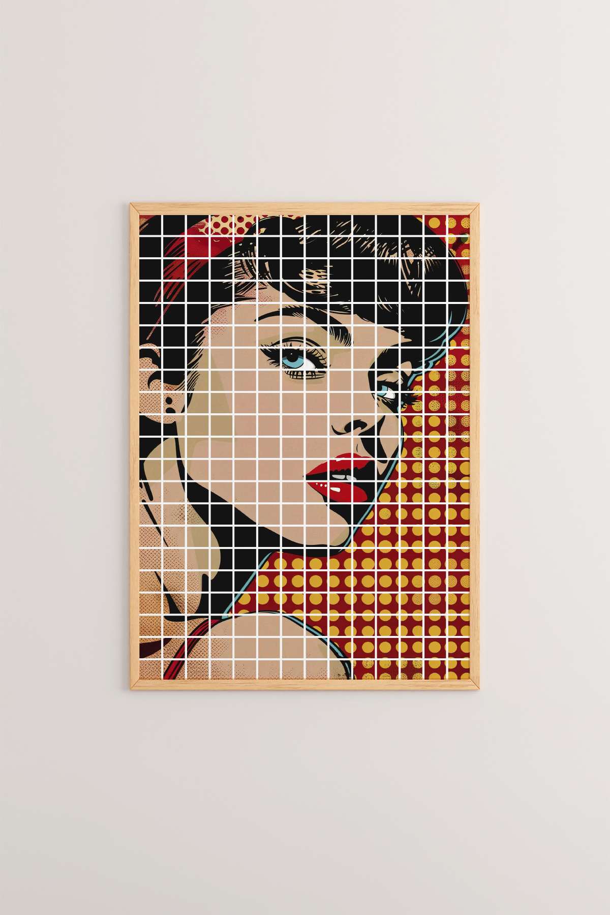 Quadro Decorativo Multicolor em Madeira Maciça - Impressão Digital Premium 33x48cm