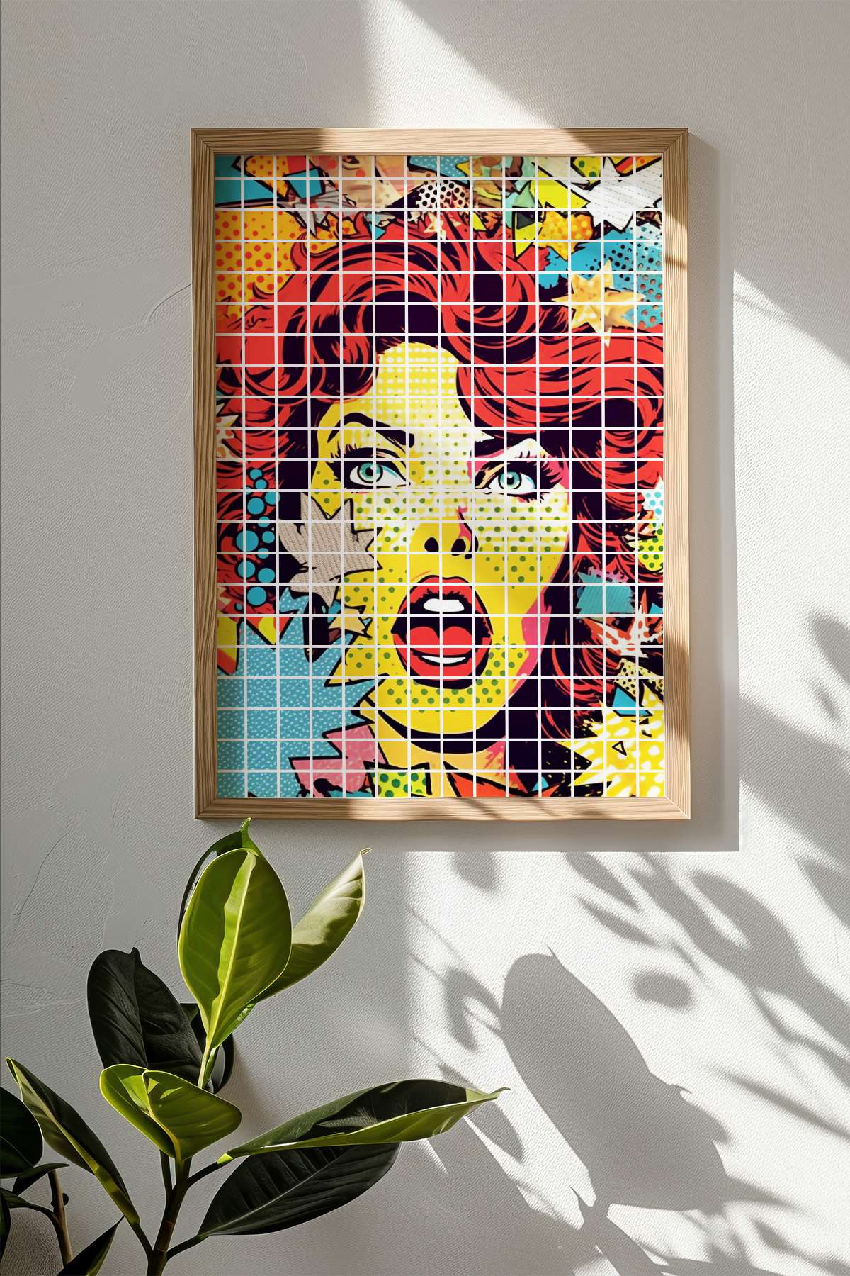 Quadro Decorativo Multicolor em Madeira Maciça - Impressão Digital Premium 33x48cm