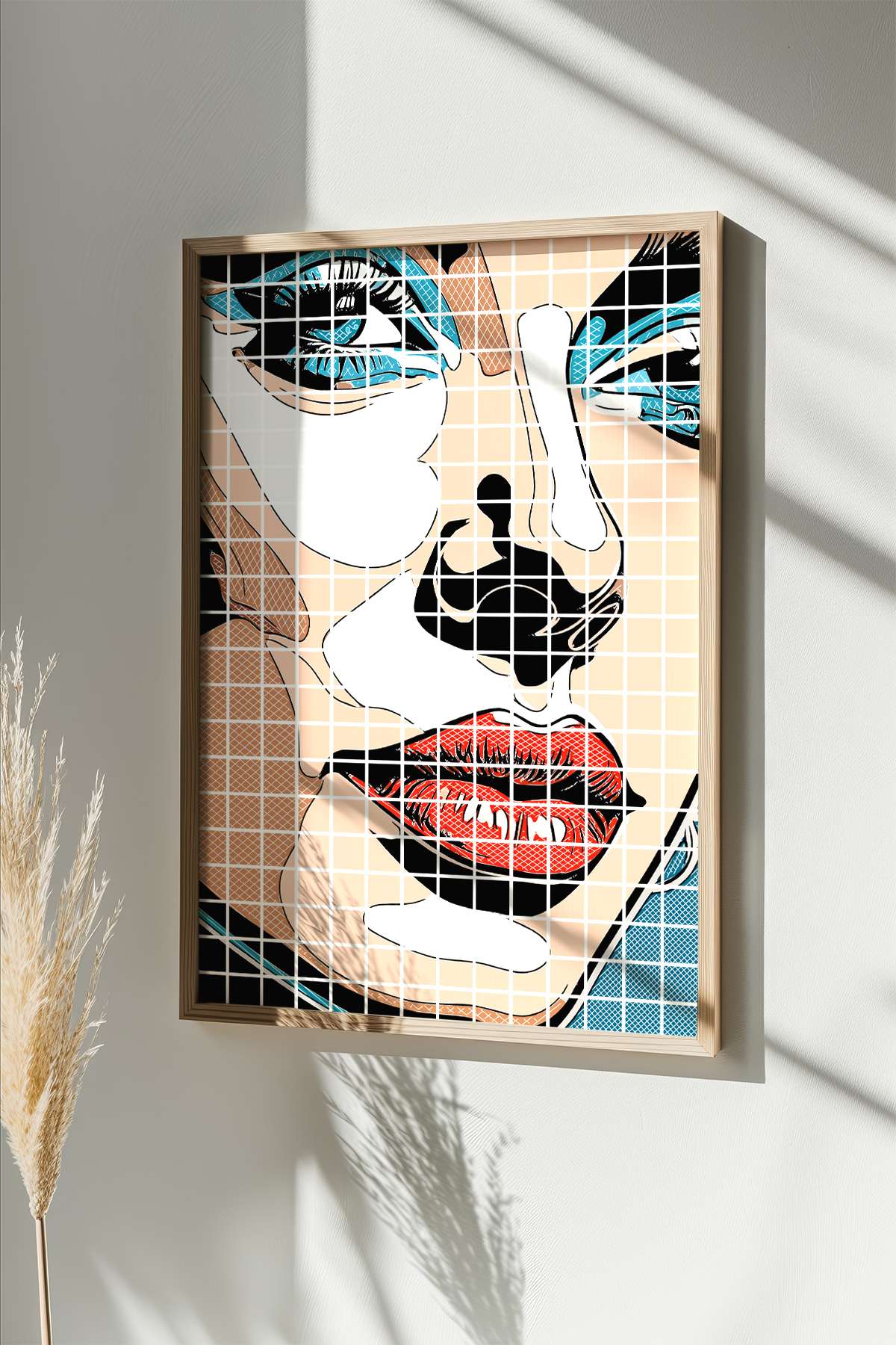 Quadro Decorativo Multicolor em Madeira Maciça - Impressão Digital Premium 33x48cm