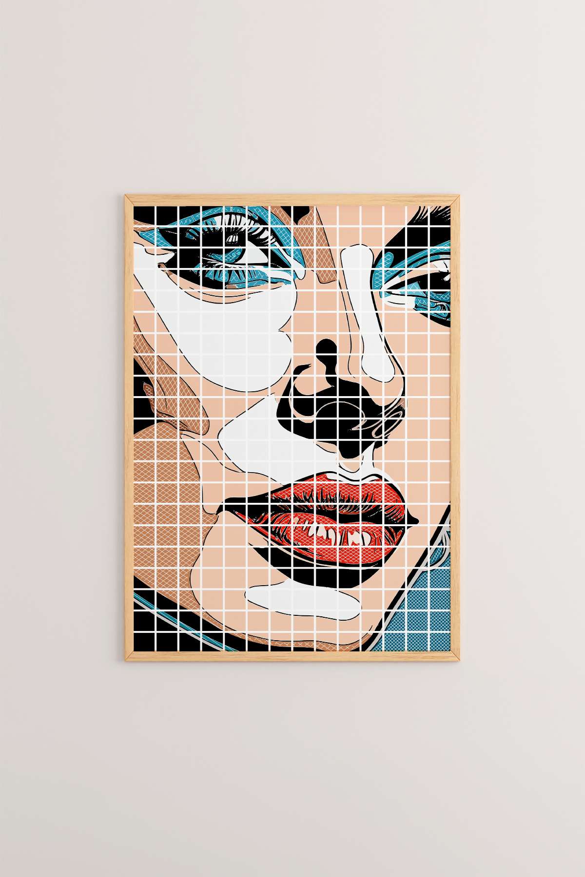 Quadro Decorativo Multicolor em Madeira Maciça - Impressão Digital Premium 33x48cm