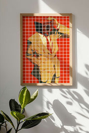 Quadro Decorativo Multicolor em Madeira Maciça - Arte Digital Emoldurada 33x48cm