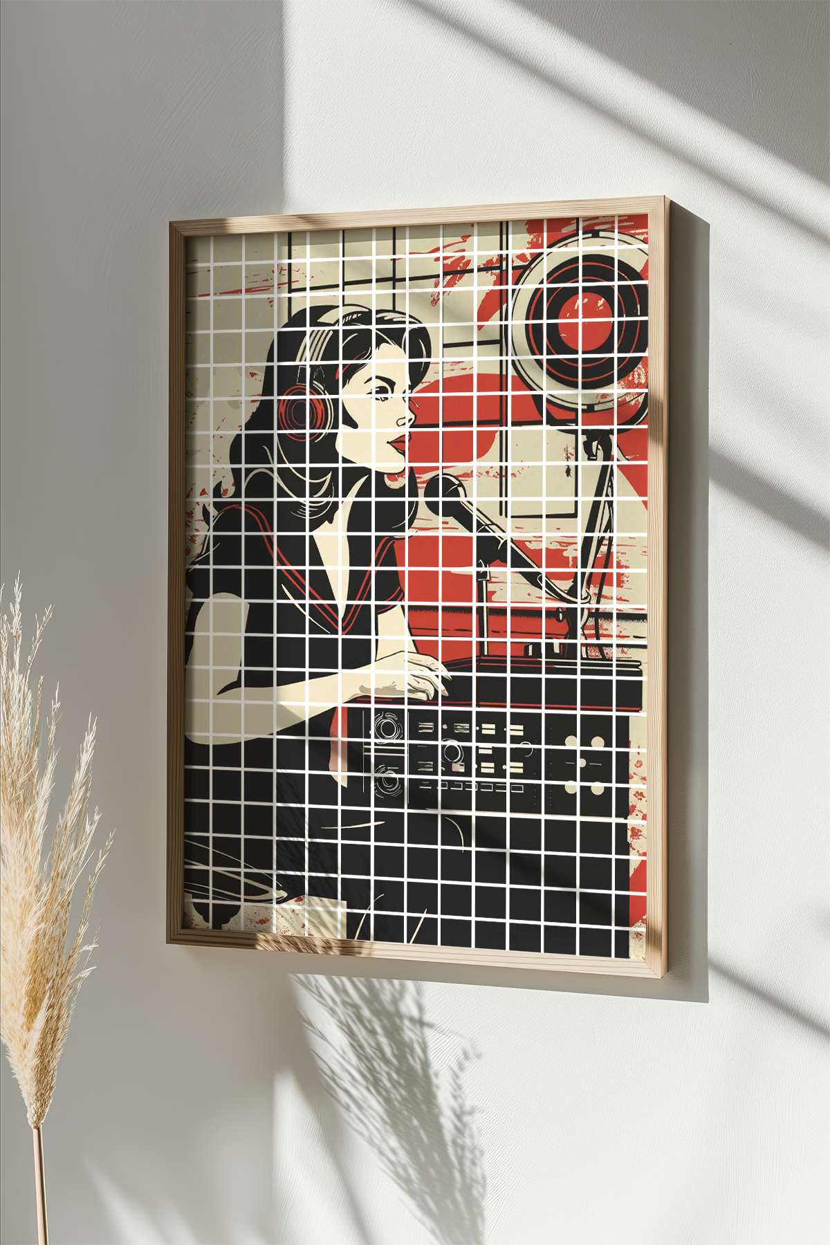 Quadro Decorativo Multicolor em Madeira Maciça - Impressão Digital Premium 33x48cm