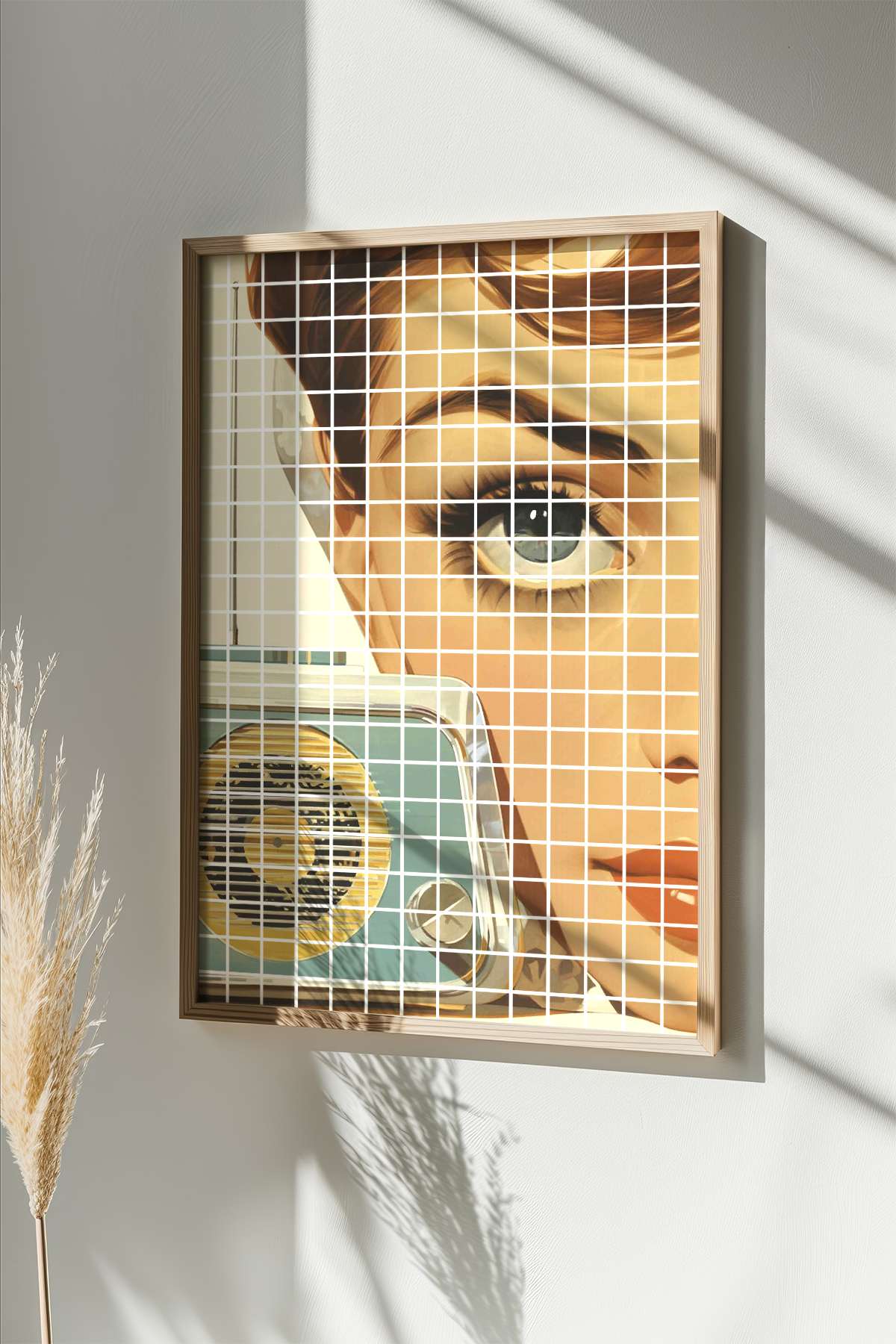 Quadro Decorativo Multicolor em Madeira Maciça - Impressão Digital Premium 33x48cm