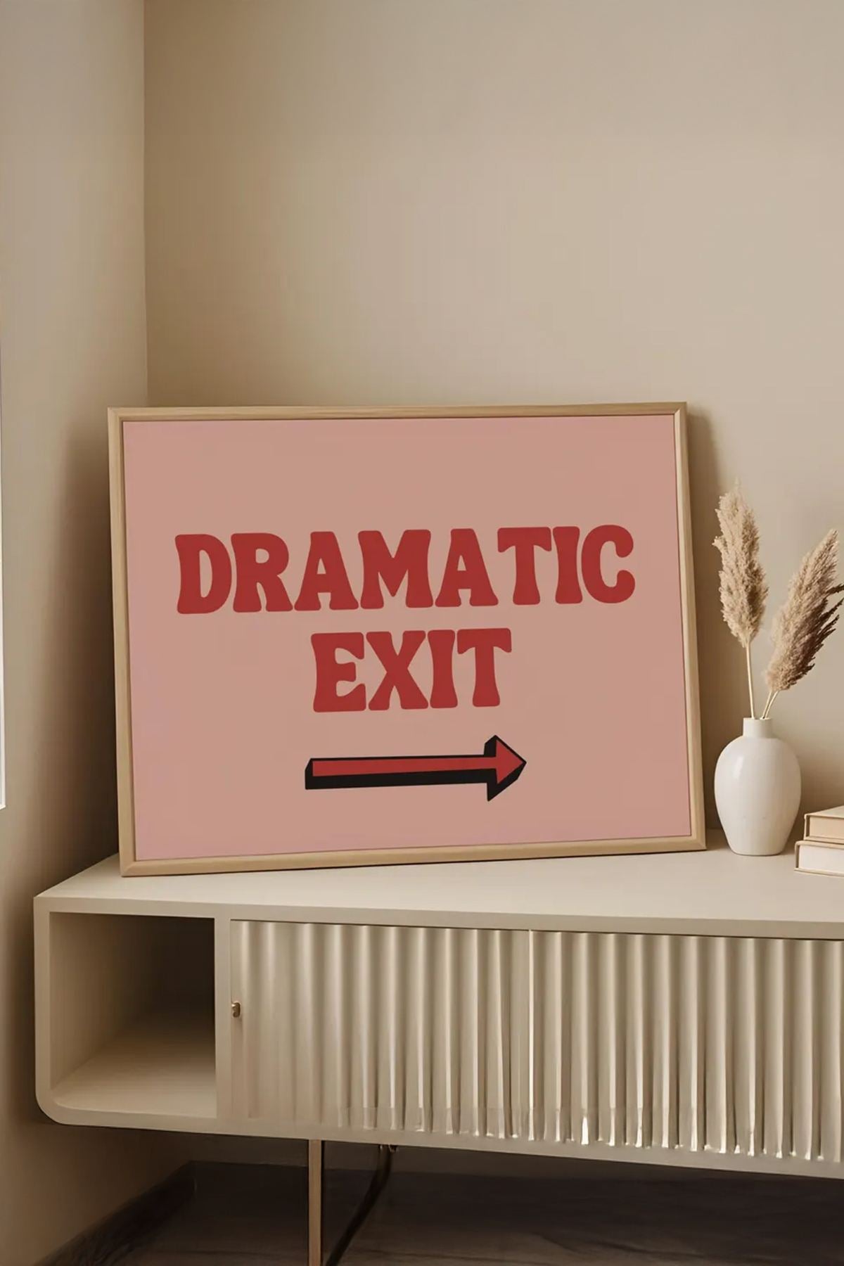 Quadro Decorativo Multicolor com Moldura de Madeira Maciça - 33x48cm - Impressão Digital em MDF