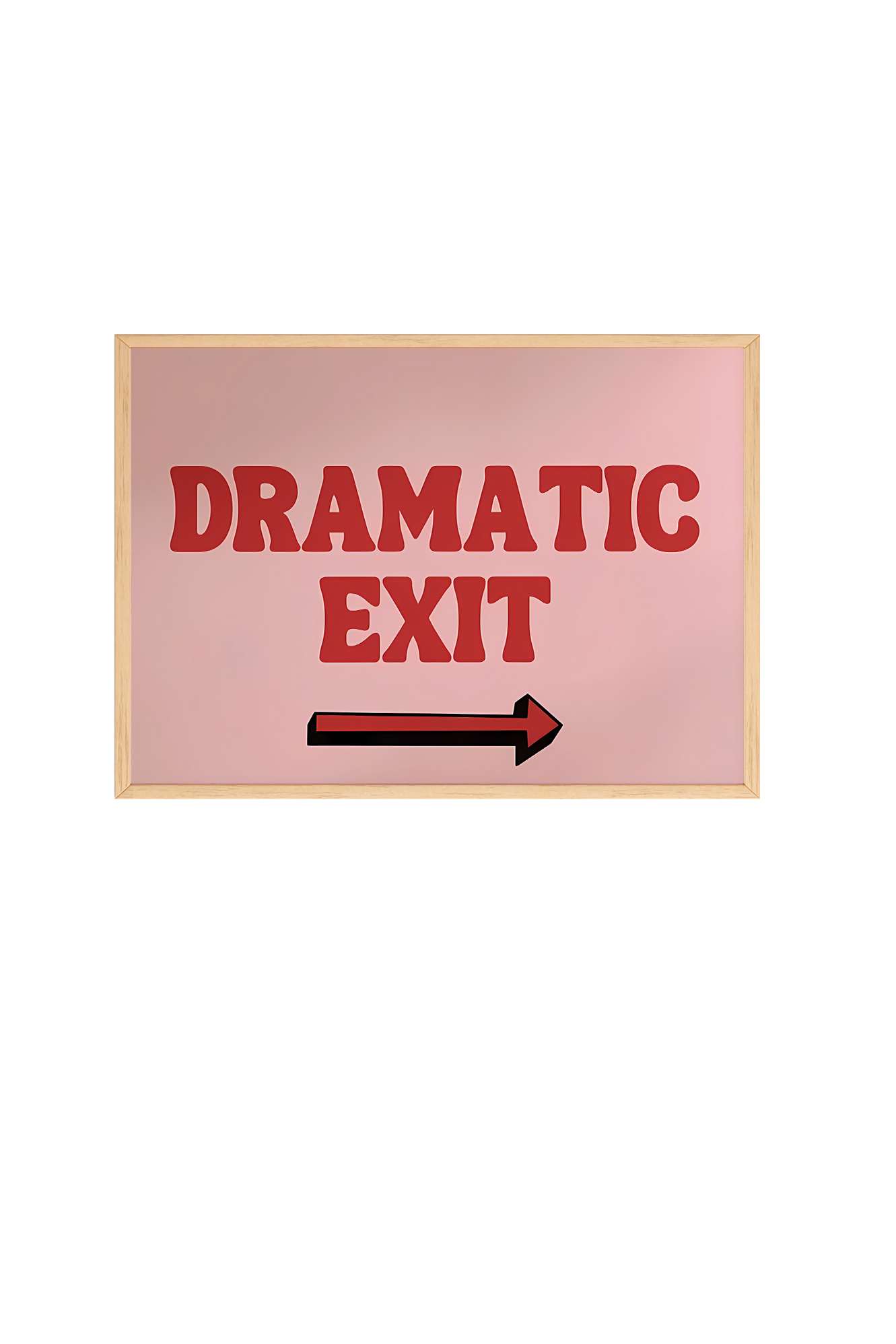 Quadro Decorativo Multicolor com Moldura de Madeira Maciça - 33x48cm - Impressão Digital em MDF