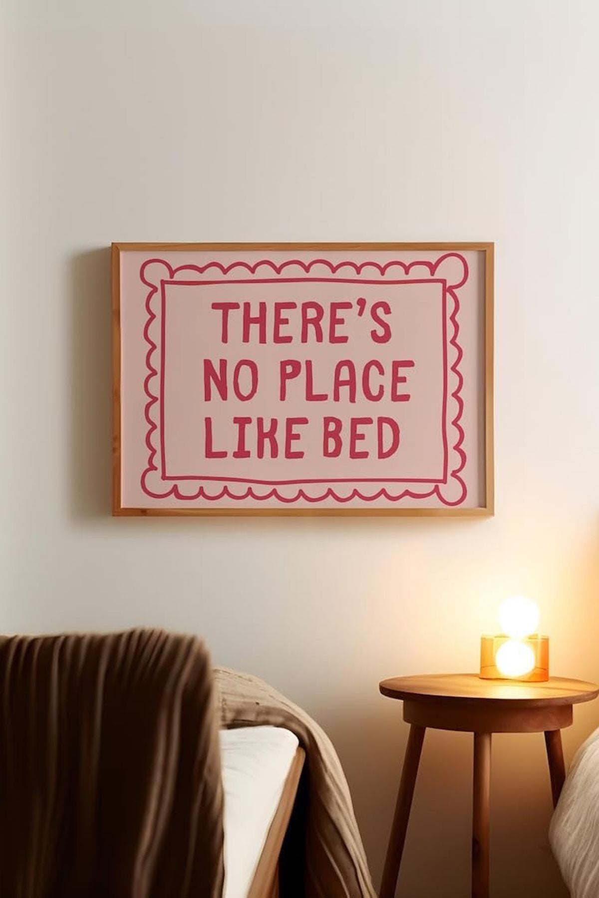 Quadro Decorativo Multicolor com Moldura de Madeira Maciça - 33x48cm - Impressão Digital em MDF