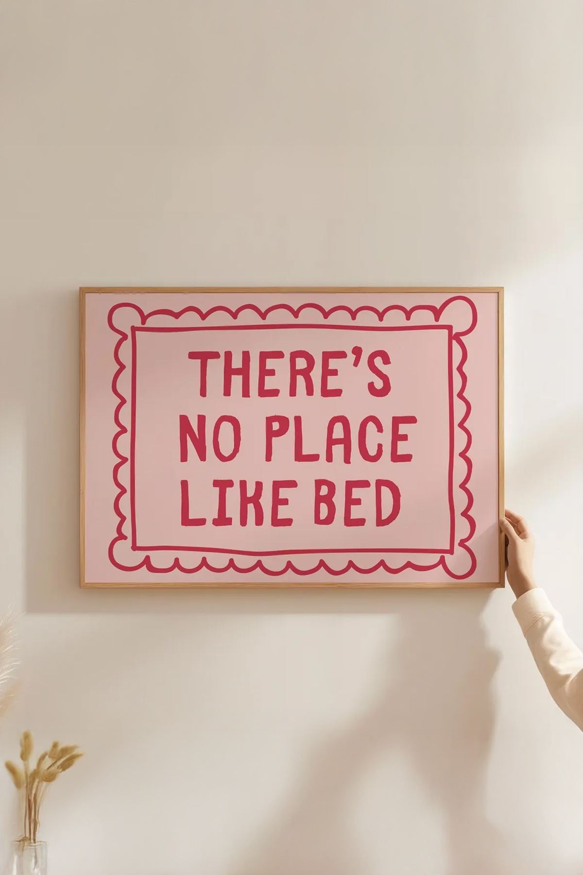 Quadro Decorativo Multicolor com Moldura de Madeira Maciça - 33x48cm - Impressão Digital em MDF