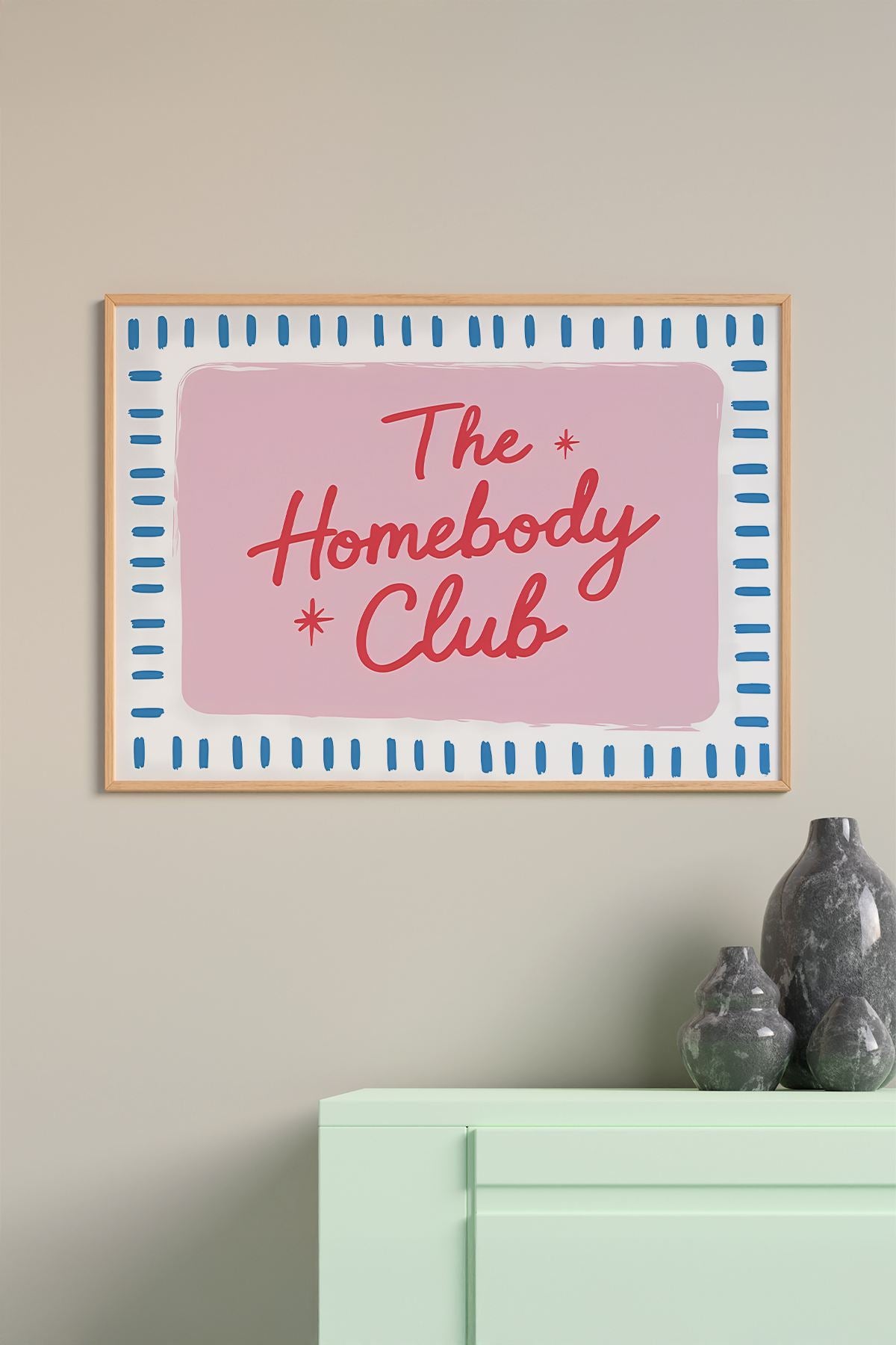 Quadro Decorativo Multicolor com Moldura de Madeira Maciça - 33x48cm - Impressão Digital Premium