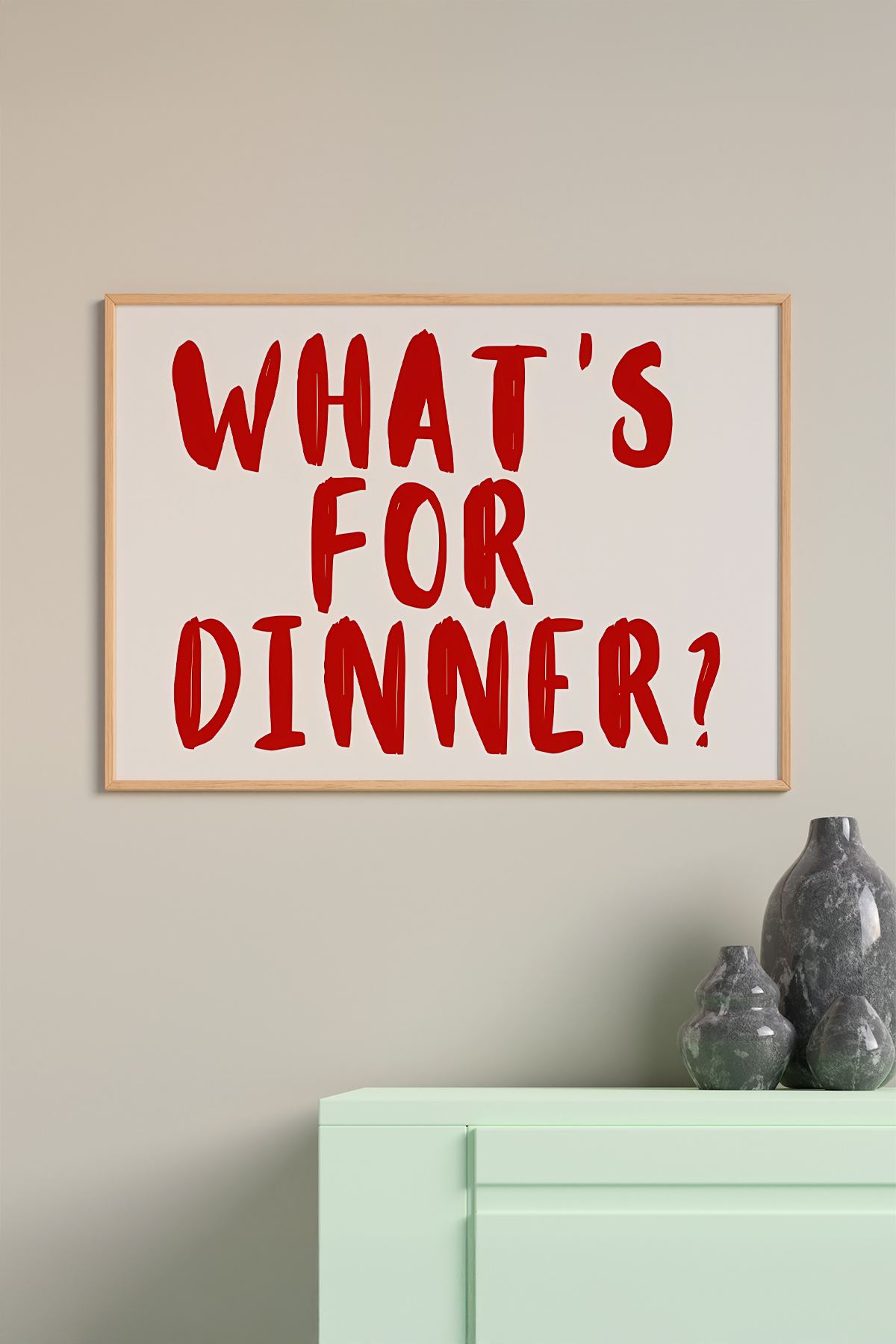 Quadro Decorativo Multicolor com Moldura de Madeira Maciça - Impressão Digital 33x48cm