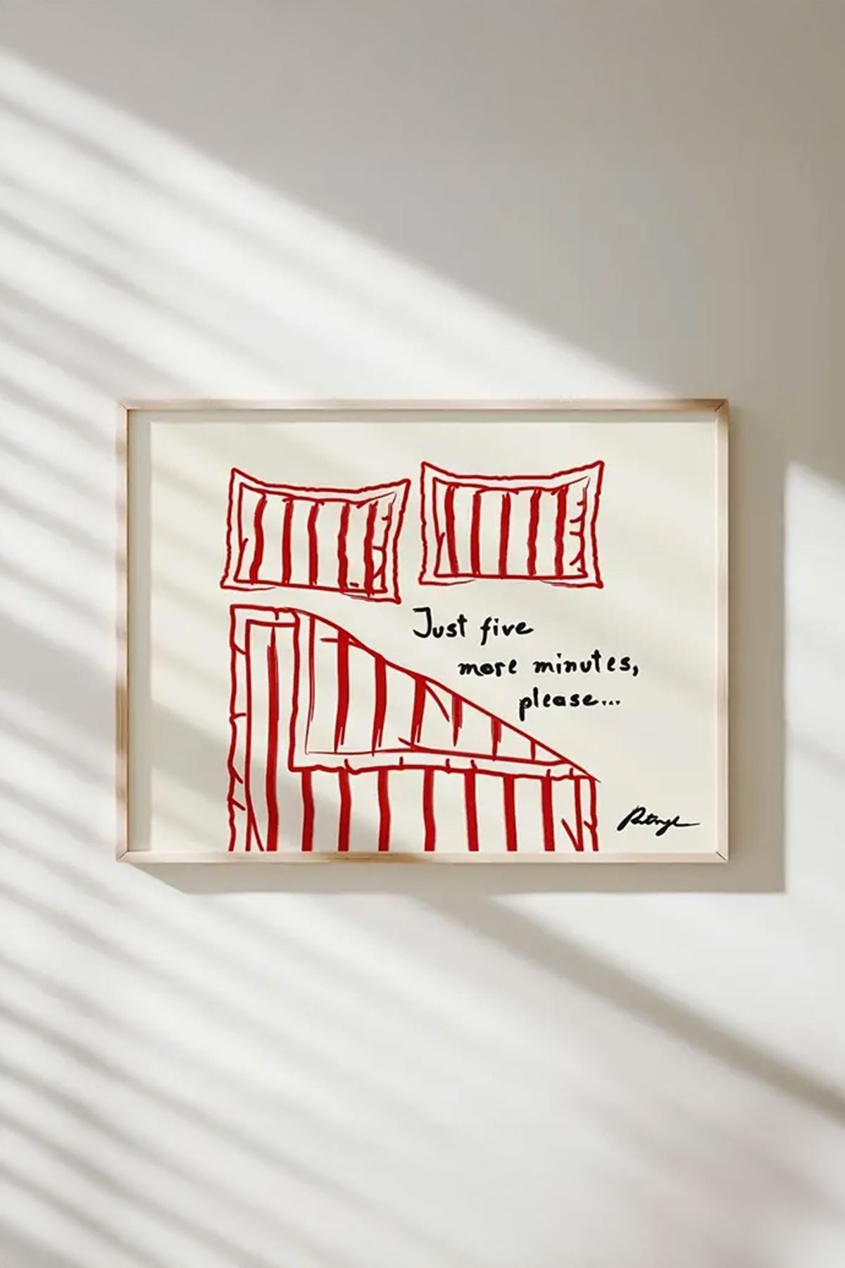 Quadro Decorativo Multicolor com Moldura de Madeira Maciça - Arte Digital Emoldurada 33x48cm