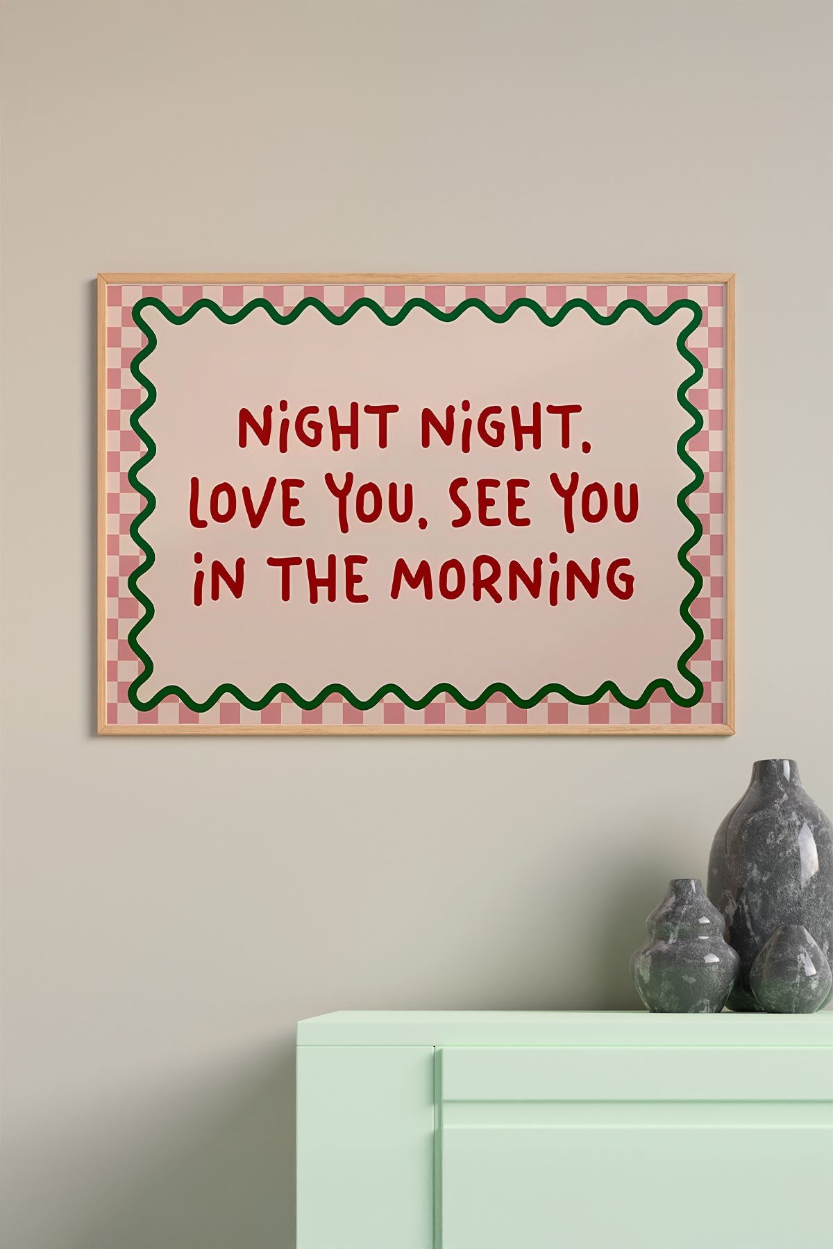 Quadro Decorativo Multicolor com Moldura de Madeira Maciça - Impressão Digital Premium 33x48cm