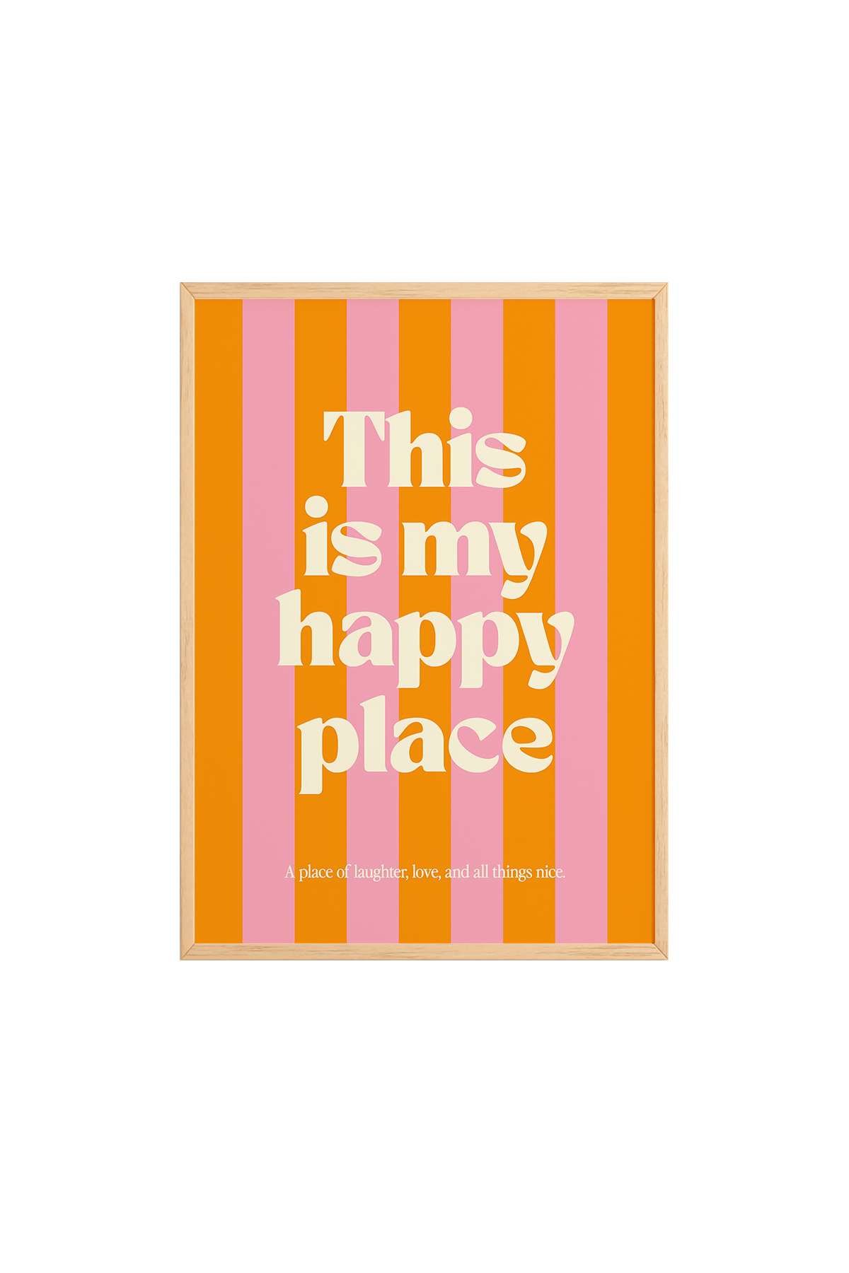 Quadro Decorativo Multicolor com Moldura de Madeira Maciça - Arte Digital Emoldurada 33x48cm