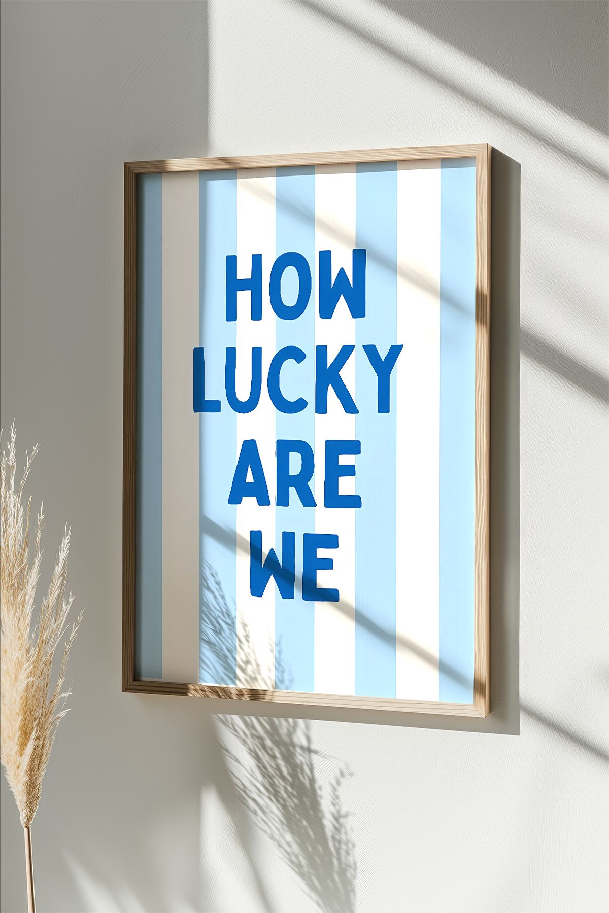 Quadro Decorativo Multicolor com Moldura de Madeira Maciça - 33x48cm - Impressão Digital em MDF