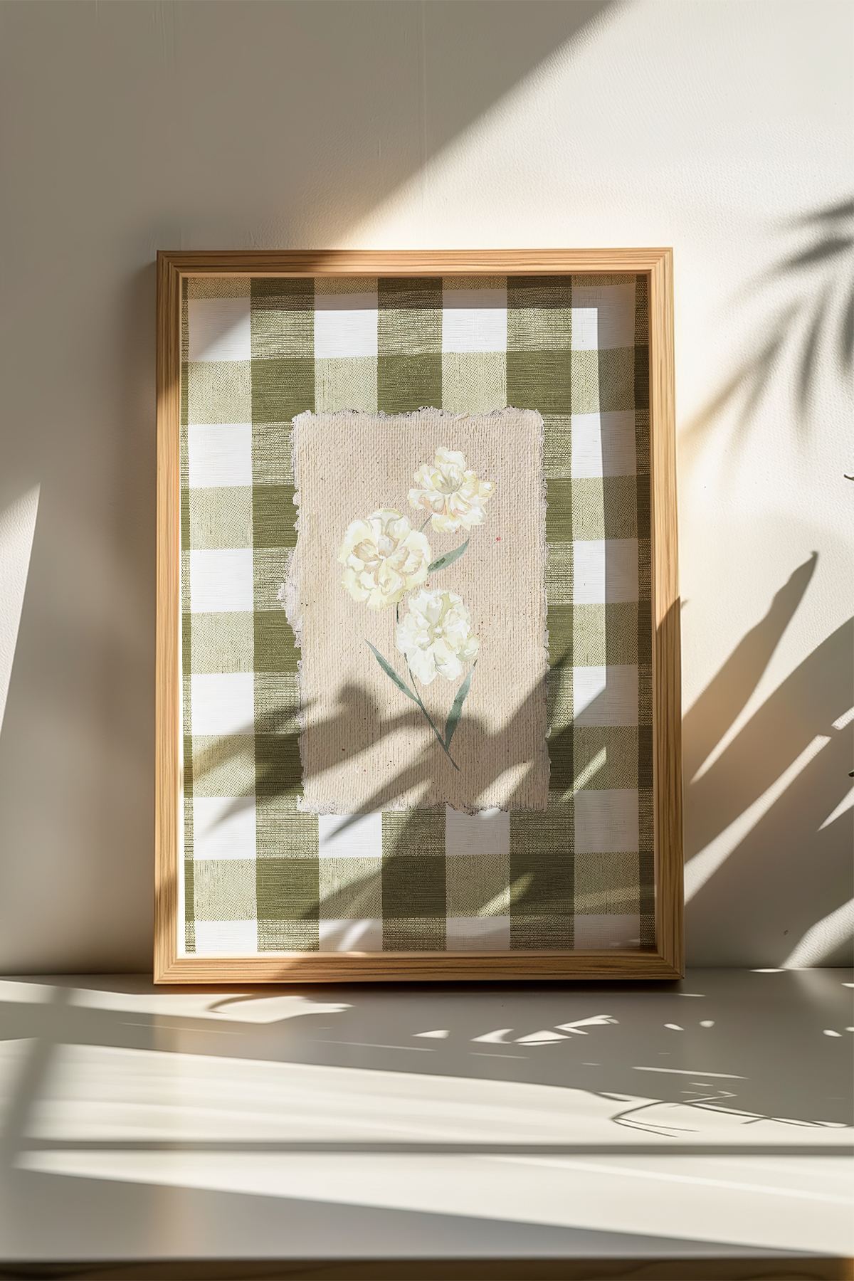 Quadro Decorativo Multicolor com Moldura de Madeira Maciça - 33x48cm - Impressão Digital em MDF