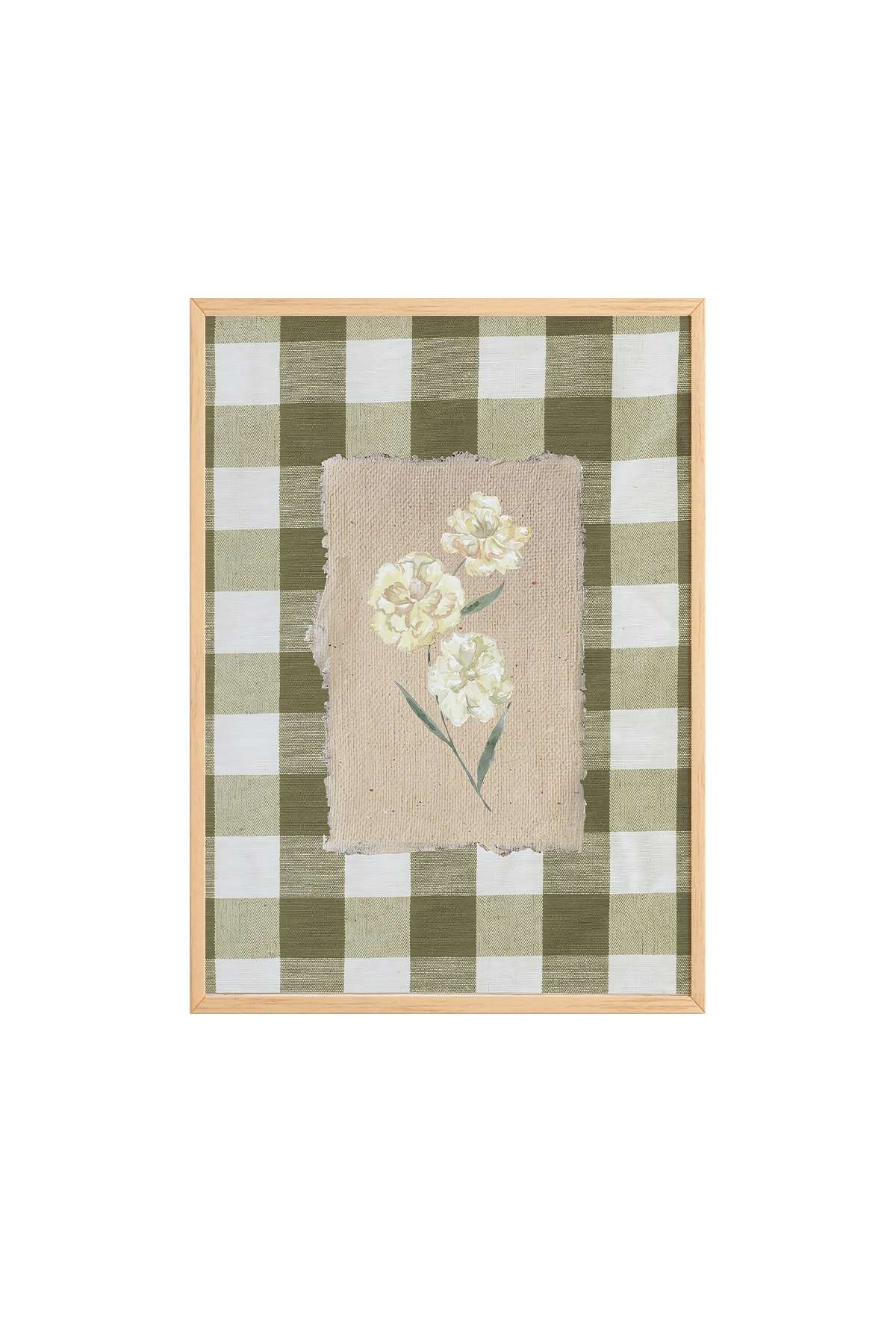 Quadro Decorativo Multicolor com Moldura de Madeira Maciça - 33x48cm - Impressão Digital em MDF