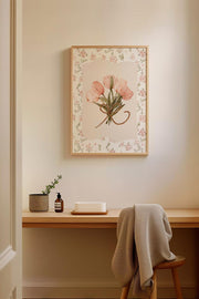 Quadro Decorativo Multicolor com Moldura de Madeira Maciça - Impressão Digital 33x48cm