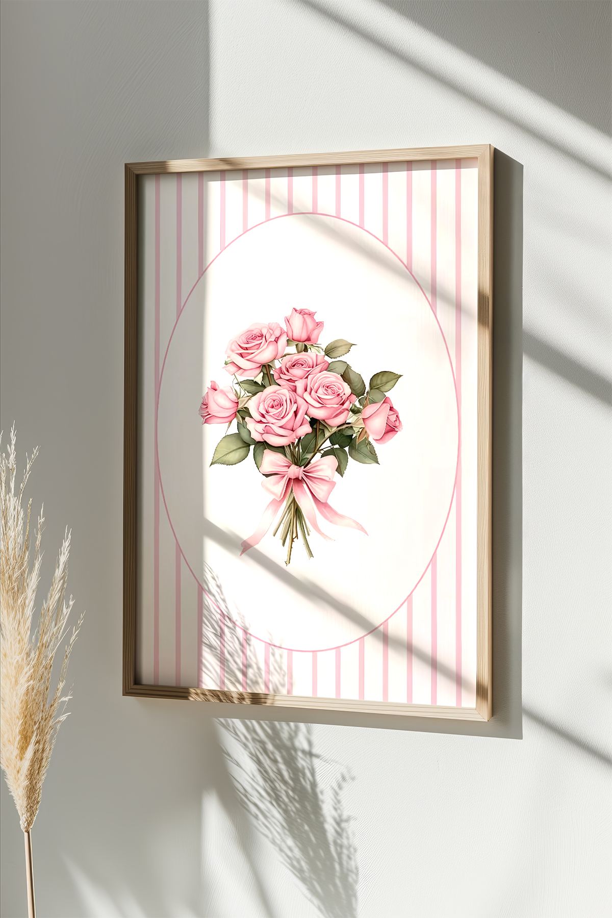 Quadro Decorativo Multicolor com Moldura de Madeira Maciça - Impressão Digital 33x48cm