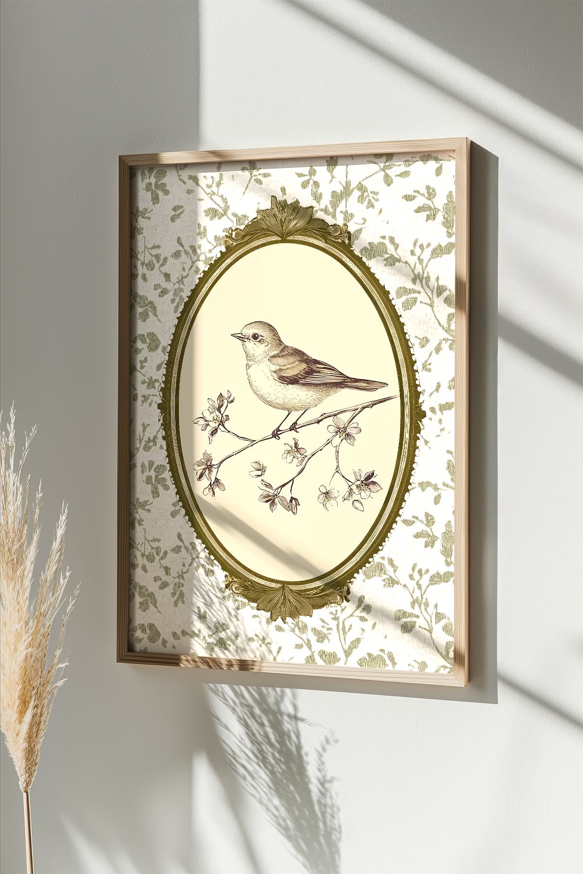 Quadro Decorativo Multicolor com Moldura de Madeira Maciça - Impressão Digital 33x48cm