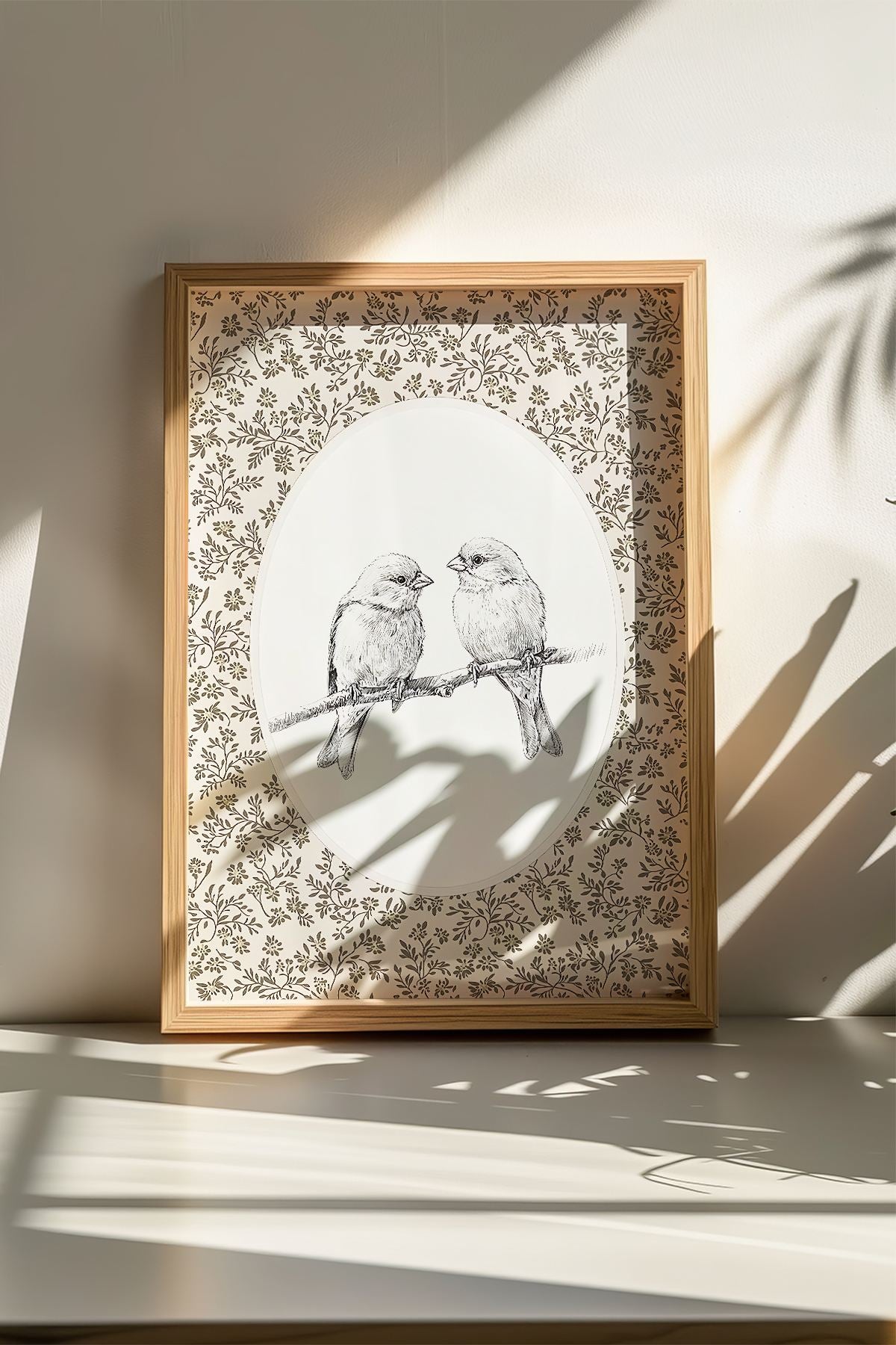 Quadro Decorativo Multicolor com Moldura de Madeira Maciça - Impressão Digital 33x48cm