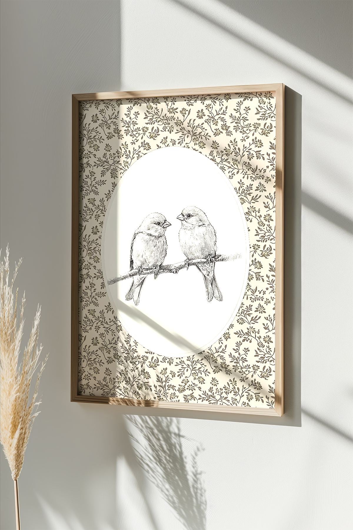 Quadro Decorativo Multicolor com Moldura de Madeira Maciça - Impressão Digital 33x48cm