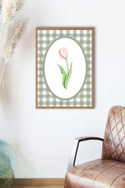 Quadro Decorativo Multicolor com Moldura de Madeira Maciça - Impressão Digital 33x48cm