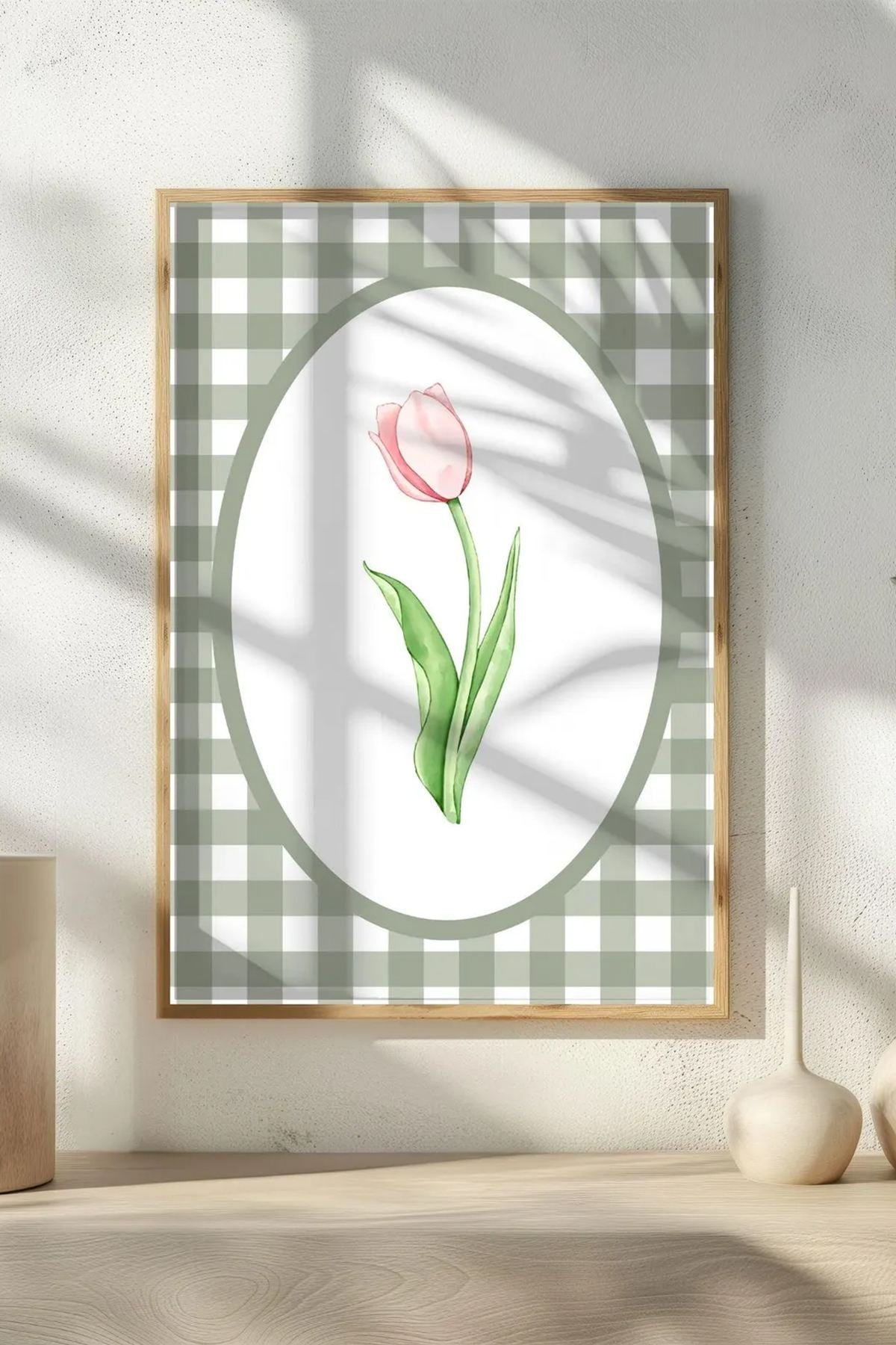 Quadro Decorativo Multicolor com Moldura de Madeira Maciça - Impressão Digital 33x48cm