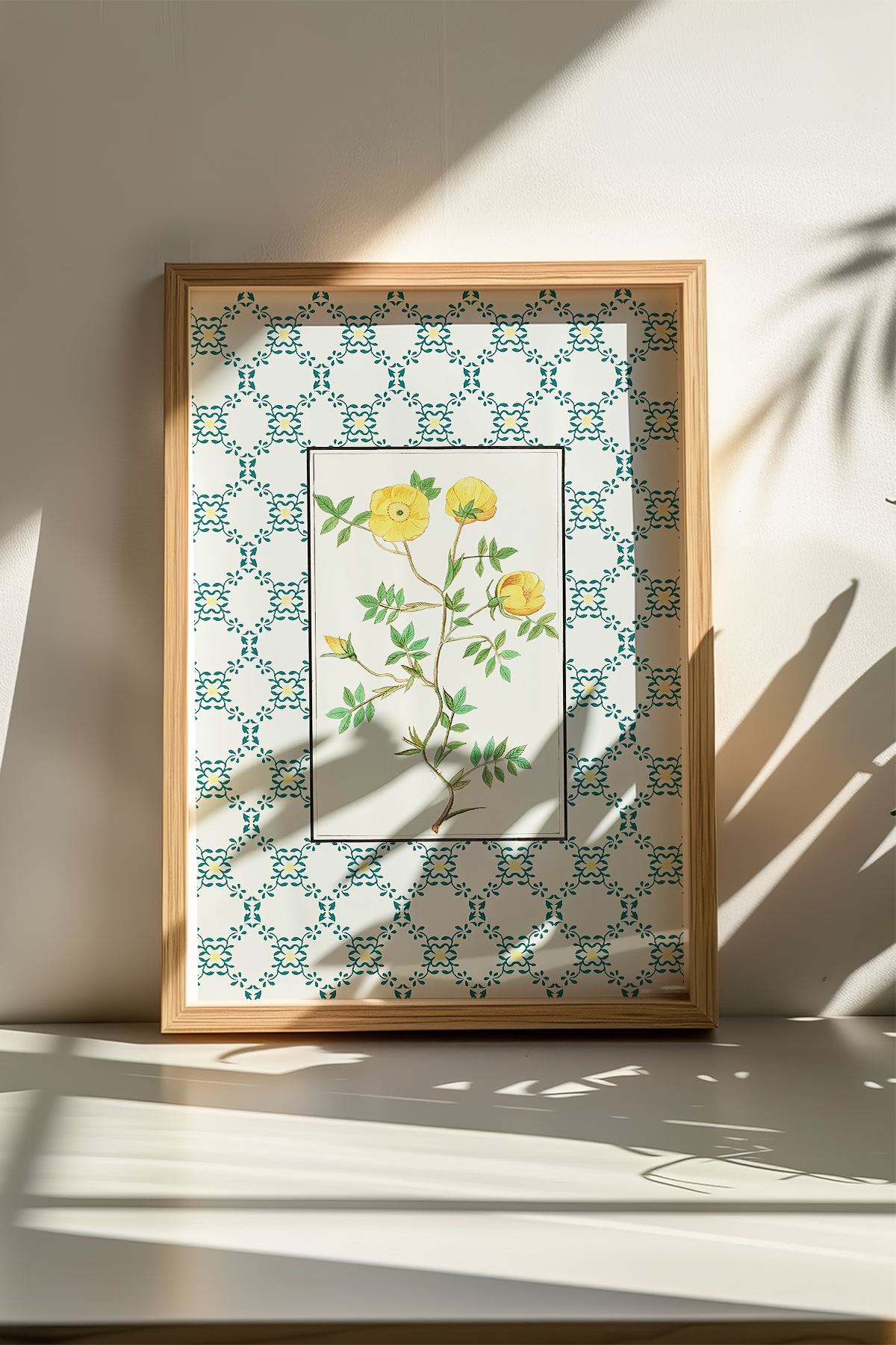 Quadro Decorativo Multicolor com Moldura de Madeira Maciça - Impressão Digital 33x48cm