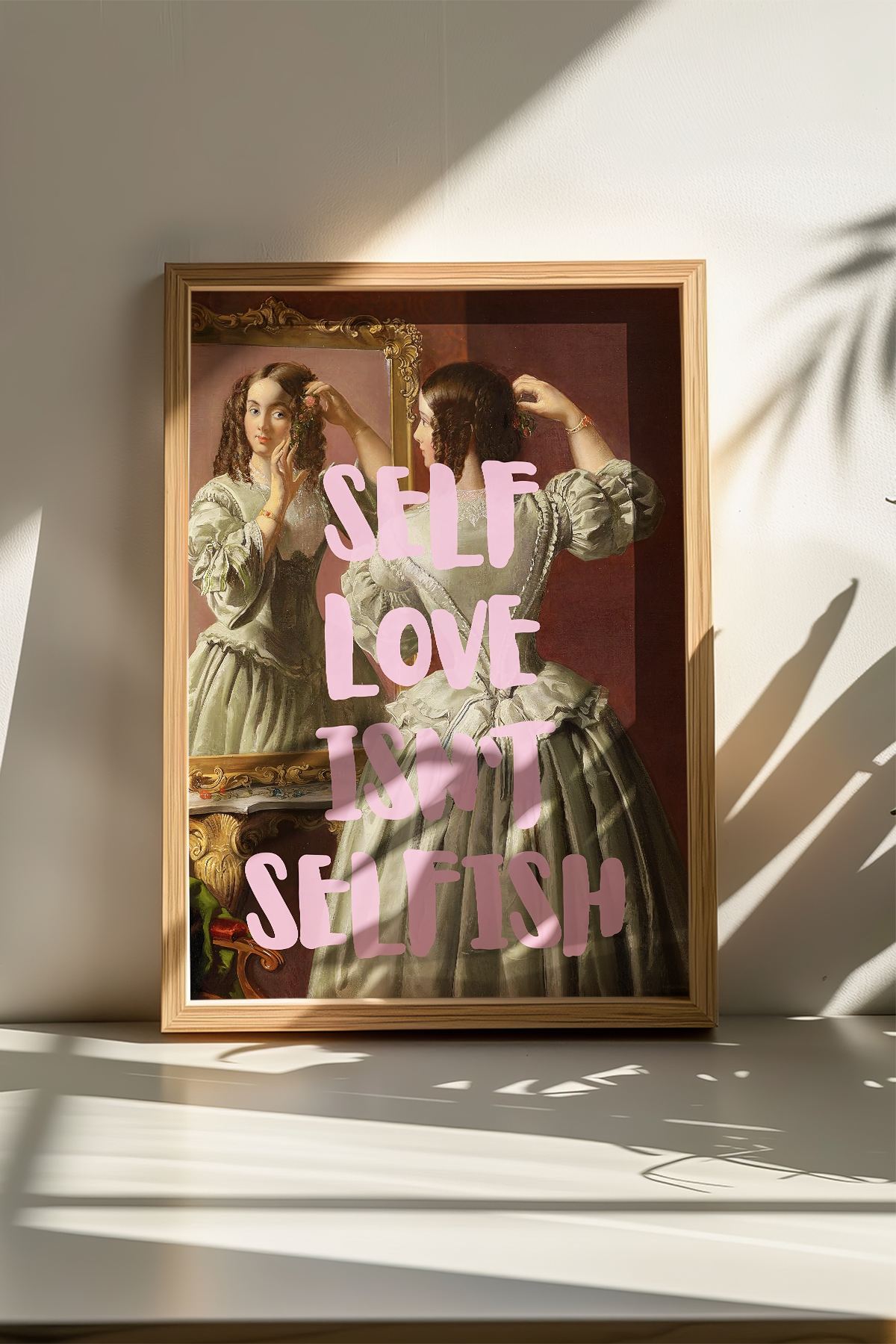 Quadro Decorativo Multicolor com Moldura de Madeira Maciça - 33x48cm - Impressão Digital Premium