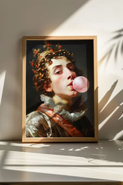 Quadro Decorativo Multicolor com Moldura de Madeira Maciça - 33x48cm - Impressão Digital em MDF